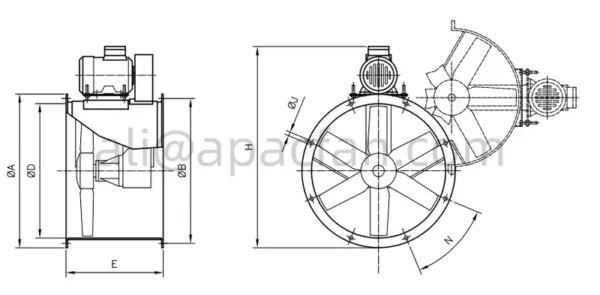 Explosive Atmospheres Atex Fan, Axial, 2G, 2D - view 4