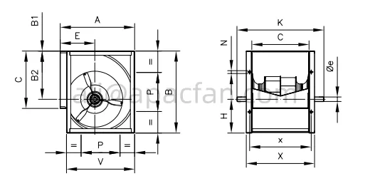 Explosive Atmospheres Atex Fan, centrifugal, 230 V, Electric - view 5