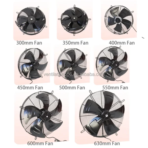 External Rotor Axial Fan, 600MM, Brushless, 700W, 10000m/h - view 3