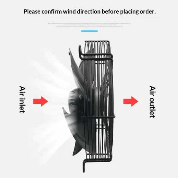 External Rotor Axial Fan, Stainless, Steel, 380V - view 4