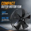 External Rotor Axial Fan, YWF, 630mm, 380V, 750W