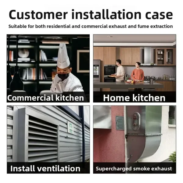 External Rotor Duct Fan, 220 V, Corded Electric - view 2