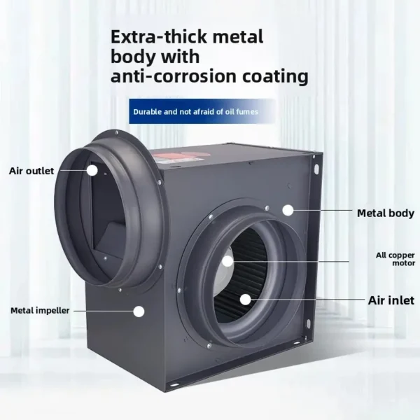 External Rotor Duct Fan, 220 V, Corded Electric - view 5