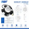 External Rotor Fan, M2D068-BFY, HVAC - view 5