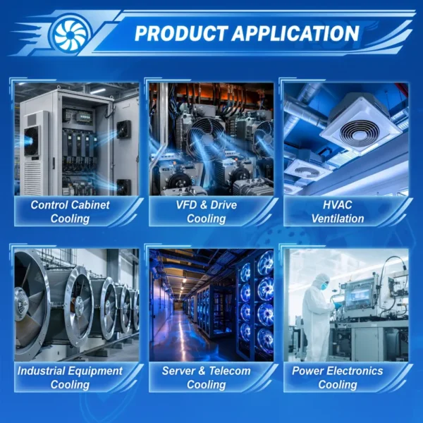 External Rotor Fan, M2D068-BFY, HVAC - view 6