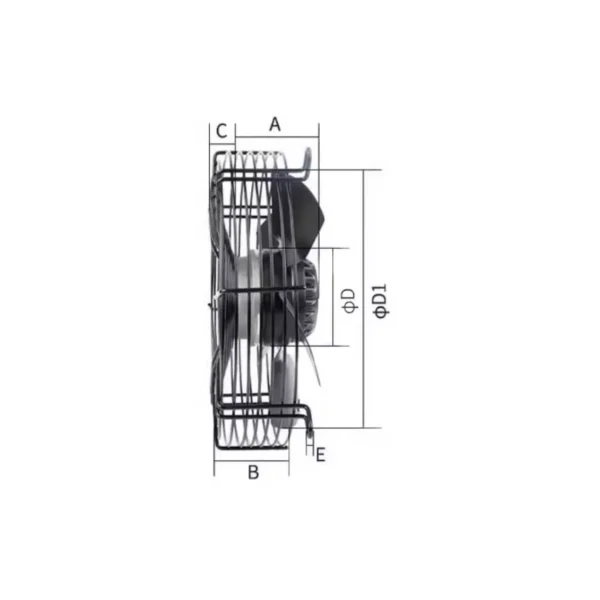 External Rotor Fan, YWf-4E-200S, 220V/YWF4D-200 - view 4