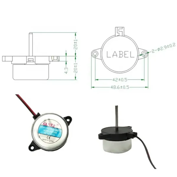 External Rotor Motor, SANLY, 30mm, 3025, Brushless - view 6