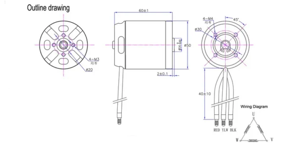 External Rotor Motors, 48V, 24V, 500W, Brushless - view 6