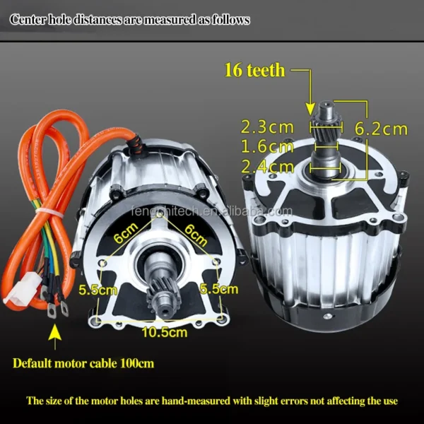 External Rotor Motors, 48V, 60V, 72V, 850W - view 5