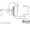 External Rotor Motors, BL28E15B, 7200RPM, Brushless, 16.8V - view 4