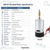 External Rotor Motors, CNC, 555, 6V-24V