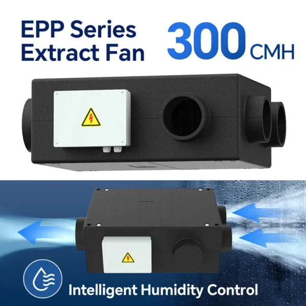 Extract Fan, Inline, 220-240V, 300 CMH