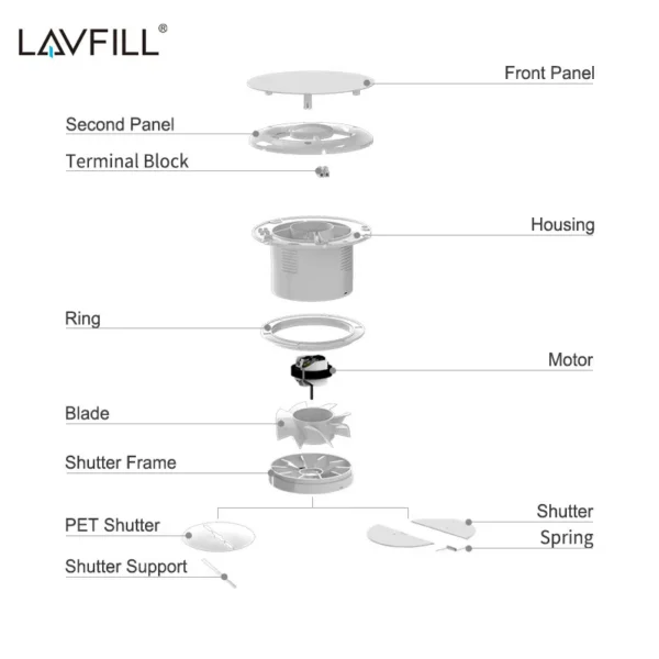 Extractor, 150mm, Wall - view 4