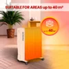 Extralink Oil Heater, 2500W, FINS, NY-25W1, 1000 - view 3