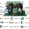 Factory Cold Room Compressor, EMTH, 220v, 4*135 - view 6