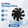 Factory Direct Axial Blower, PBT, Plastic, 12V-24V