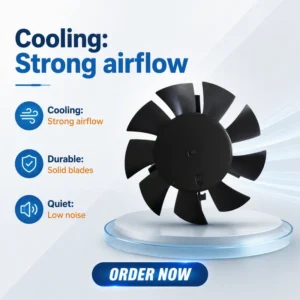 Factory Direct Axial Blower, PBT, Plastic, 12V-24V