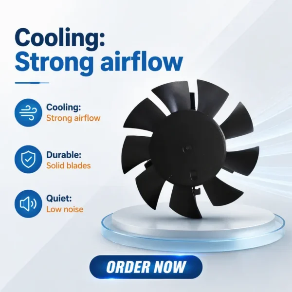 Factory Direct Axial Blower, PBT, Plastic, 12V-24V