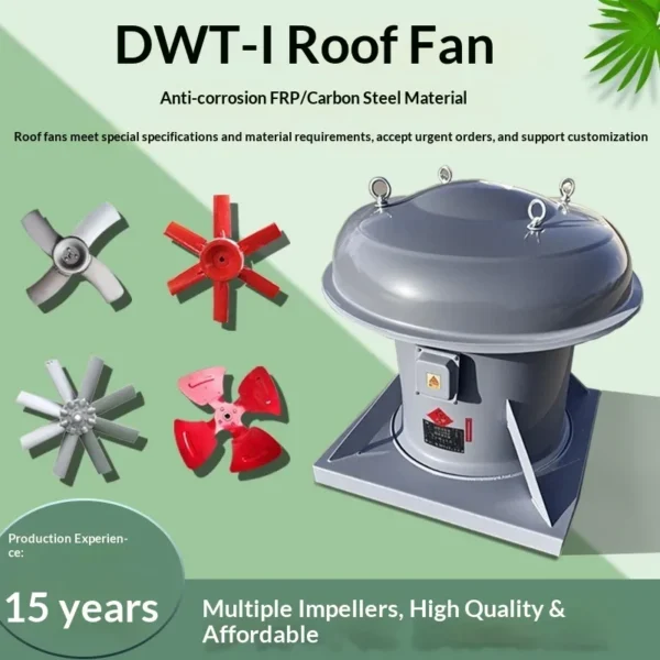 Factory Roof Fan, DWT, Axial, Explosion-proof - view 2