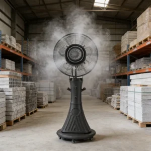 Factory Wholesale Water Mist Cooling Fan 26 Inches with 30L tank Electric Mist Fan Stand