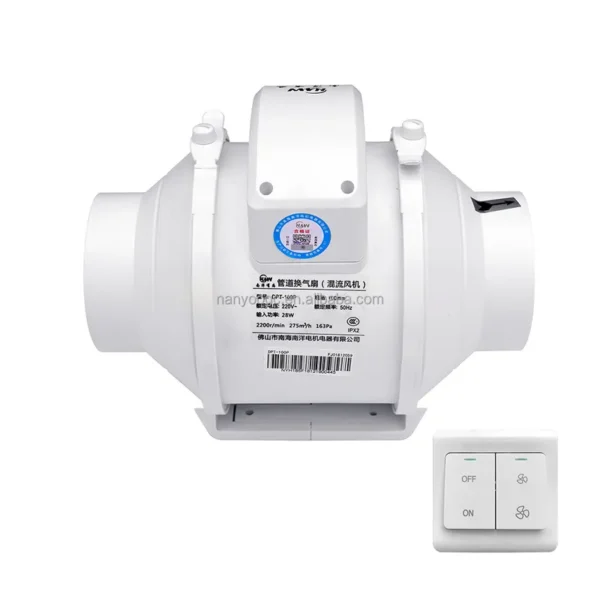 Fan, 100mm, Inline, Ceiling