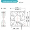 Fan, 110V, 220V, 120x120x38mm - view 3