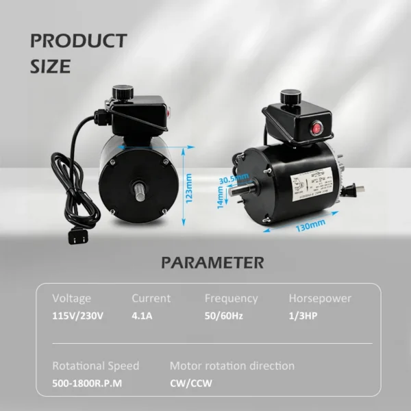 Fan, 115V/230V, 1/3HP - view 2