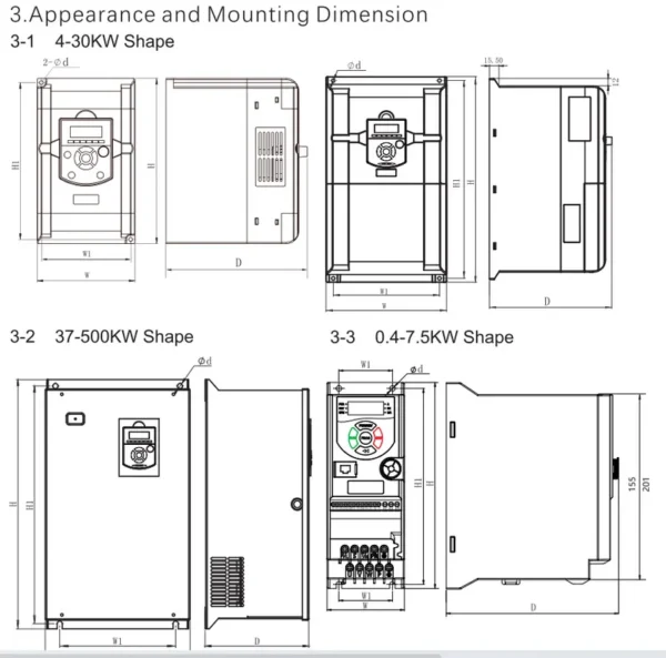 Fan, 220V, 1.5KW/2.2KW/3KW - view 6