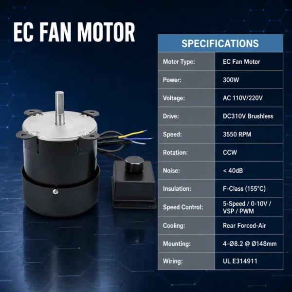Fan, 300W, Brushless, 110V/220V, 3550 - view 4