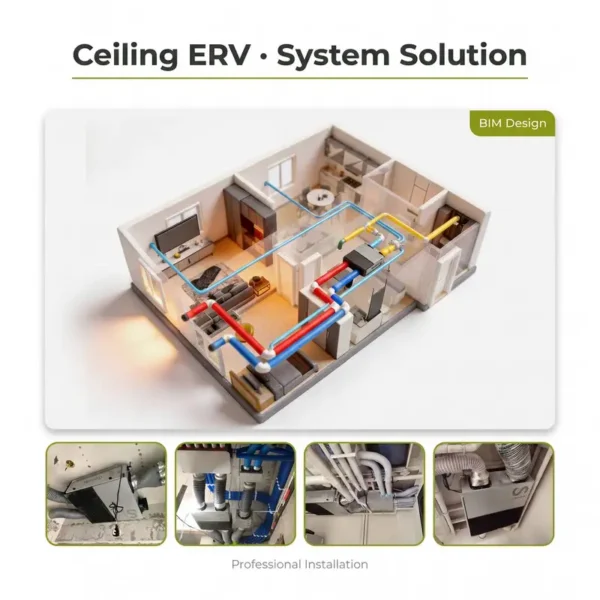 Fan, 39dB, ERV, S5, 350m³/h - view 5