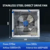 Fan, 600*600/250W/380V, Wall