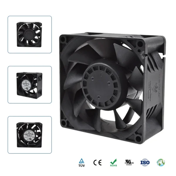 Fan, 80mm, 110V~220V, Axial, 80x80x38mm - view 3