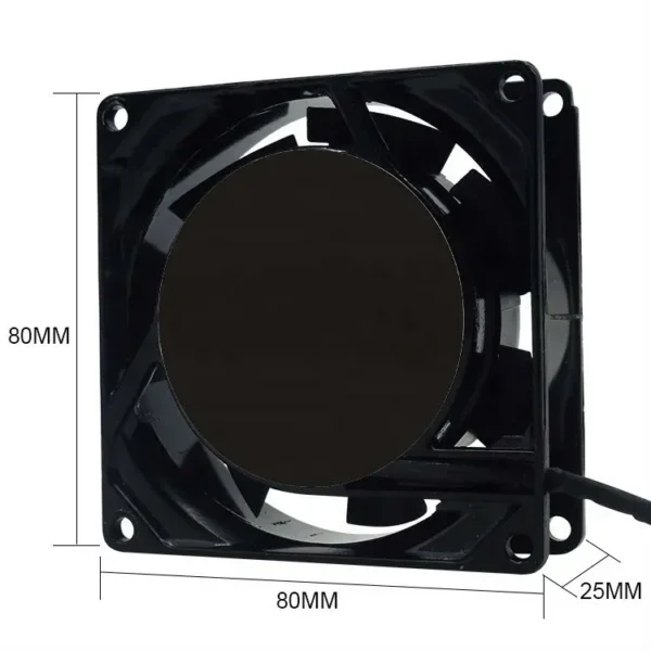 Fan, 85-230V, 8025mm, Axial, 80x80x25mm