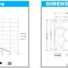Fan, 85-230V, 8025mm, Axial, 80x80x25mm - view 4