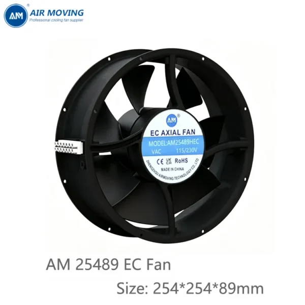 Fan, AM25489HEC, 254*89mm, 50/60HZ, Axial - view 2