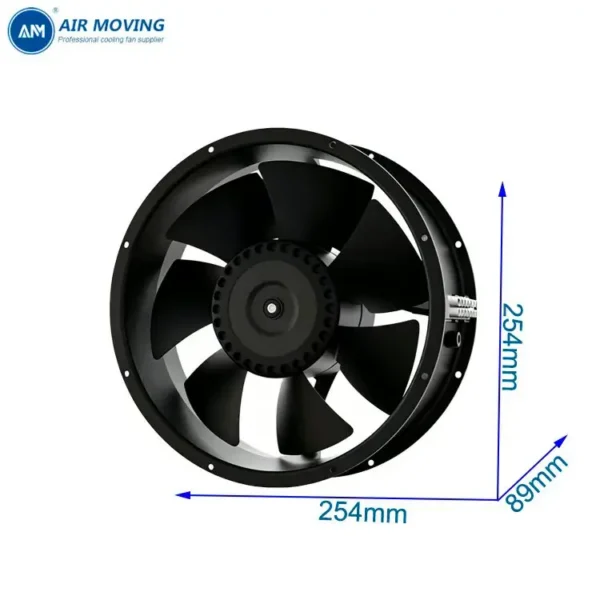 Fan, AM25489HEC, 254*89mm, 50/60HZ, Axial - view 4