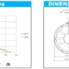Fan, Axial, 200x200x60mm, 110V, 220V - view 3