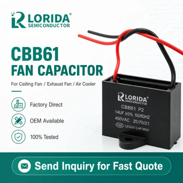 Fan, CBB61, 2UF, 450V, 4Uf - view 3