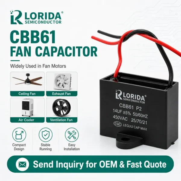 Fan, CBB61, 2UF, 450V, 4Uf - view 4