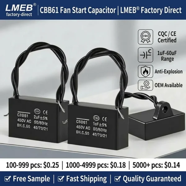 Fan, CBB61, 3UF, 3.5UF, 4UF