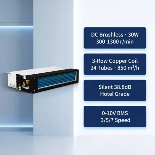 Fan Coil Unit, 190mm, BLDC