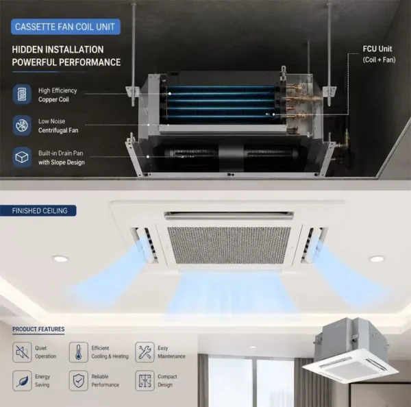 Fan Coil Unit, 37dB, FCU - view 2