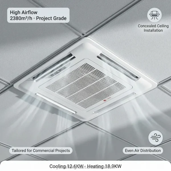 Fan Coil Unit, 4-Way, Ceiling, 700mm, HVAC - view 4