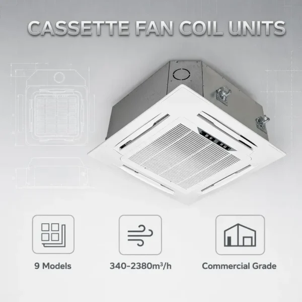 Fan Coil Unit, Ceiling, 4-Way, HVAC