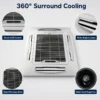 Fan Coil Unit, Ceiling, 510-2380m3, Electric - view 2