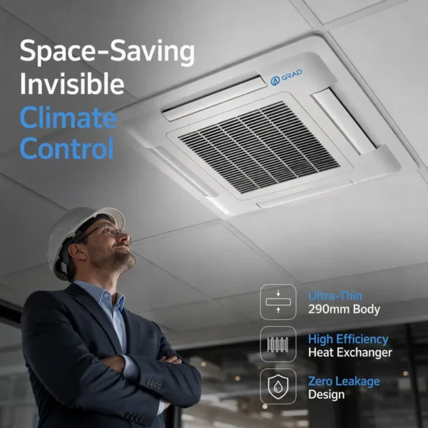 Fan Coil Unit, Ceiling, 510-2380m3, Electric - view 4