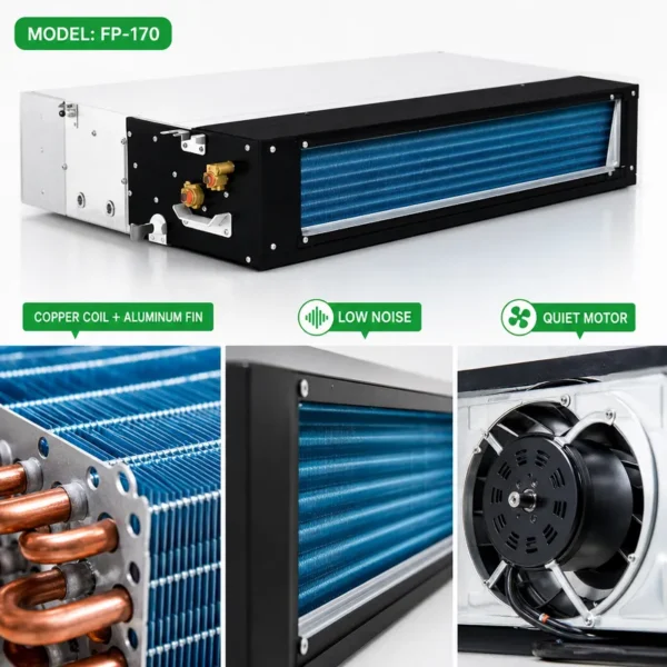 Fan Coil Unit, GTGLOBE, FP-170, Ceiling, Steel - view 3