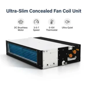 Fan Coil Unit, GTGLOBE, Steel, 2-Pipe, 4-Pipe