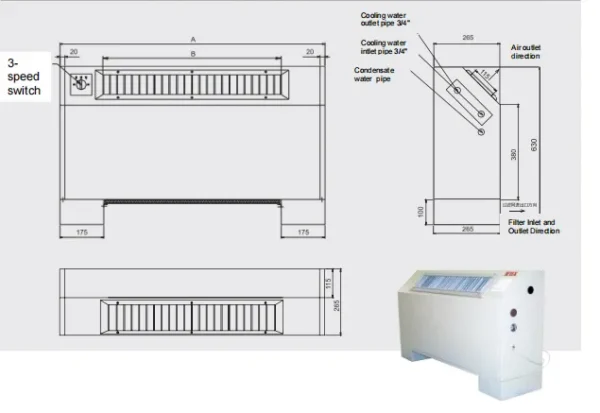 Fan Coil Unit, HVAC, Brushless - view 3