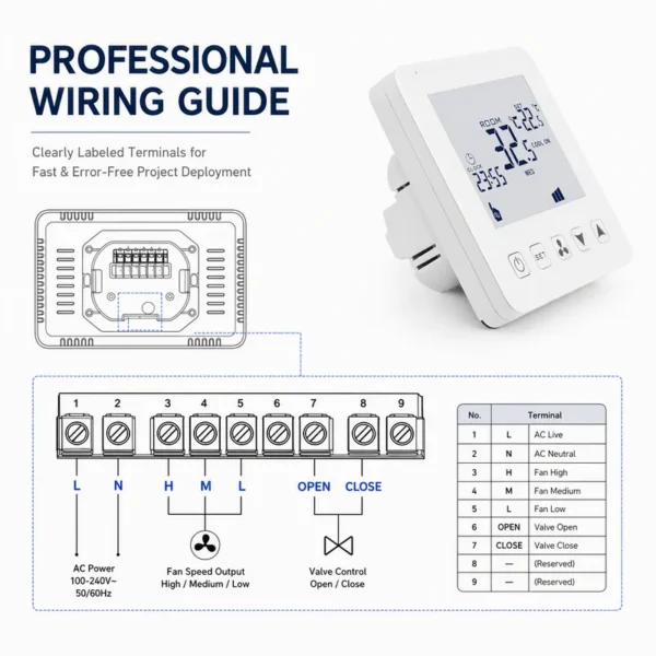 Fan Coil Unit, RS485, AC100~240V, PVC - view 5